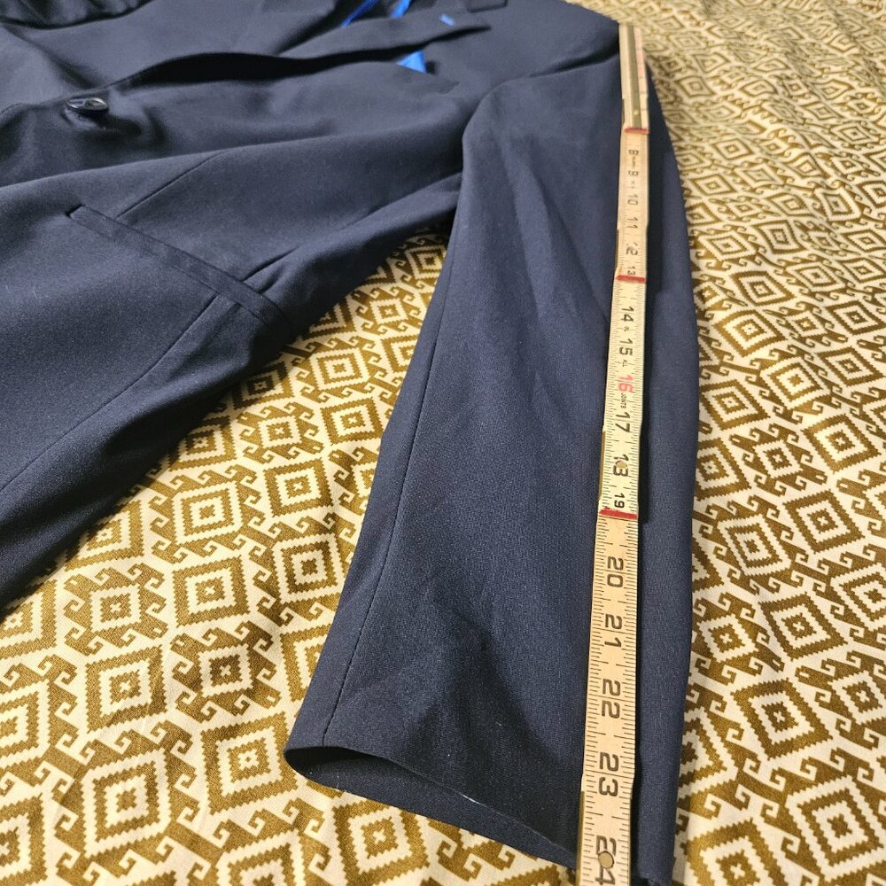 Twillory Blazer Men's 38R Navy Blue Sport Coat Jacket Performance Stretch Preppy - Picture 14 of 15